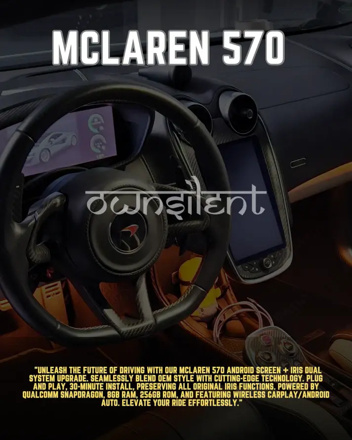 Own Silent Android12 8+256GB Radio Upgrade for McLaren GT570540C600LT