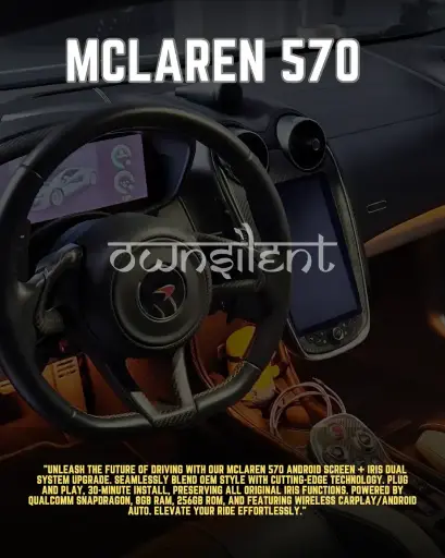 Own Silent Android12 8+256GB Radio Upgrade for McLaren GT570540C600LT