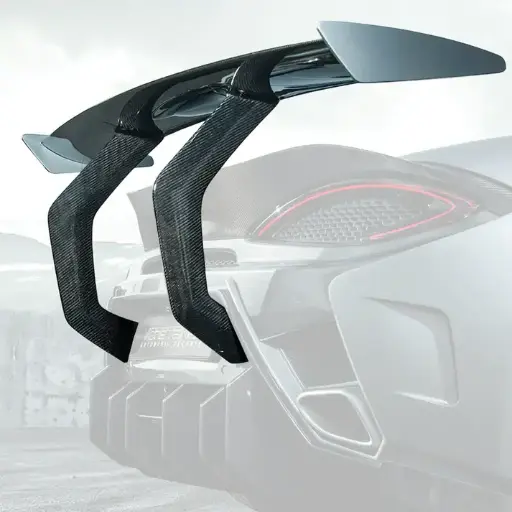 MCLAREN 570S VX AERO WING BLADE CARBON FIBER W CARBON FIBER UPRIGHTS